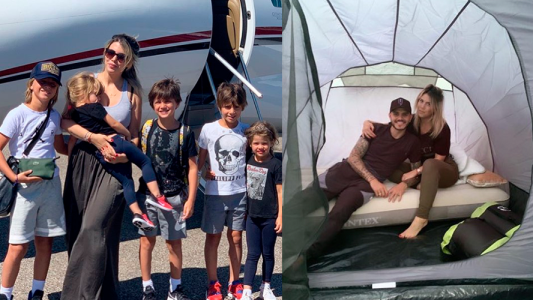 Icardi y Wanda Nara hicieron una divertida actividad con sus hijos para festejar