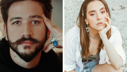 Camilo y Evaluna en la calle