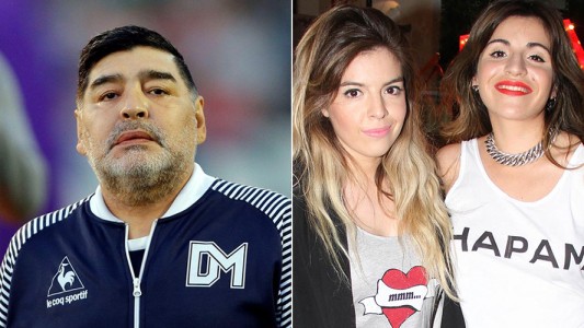 Fuertes declaraciones de Diego Maradona contra Dalma y Gianinna