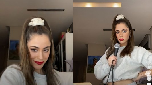 El recital virtual de Tini en su casa