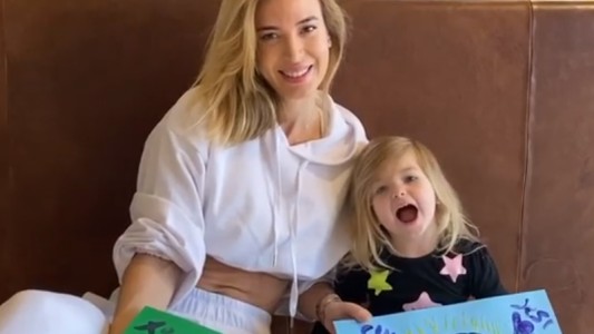 La tierna sorpresa de Chloé a Martín Insaurralde en el Día del Padre