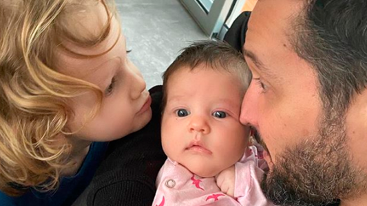 El tierno momento familiar de Germán Paoloski