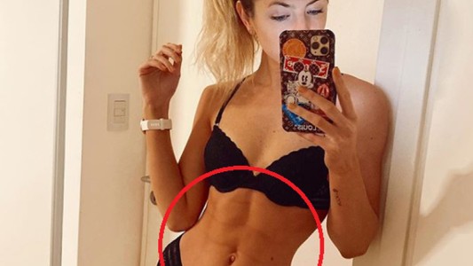 Acusaron a Stephanie Demner de pintarse los abdominales y la influencer estalló de furia
