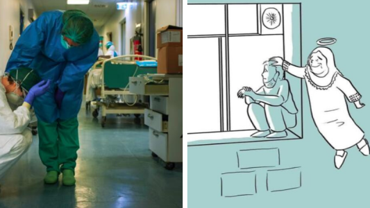 La foto que recorre el mundo y logró visibilizar la imagen más cruel del Coronavirus