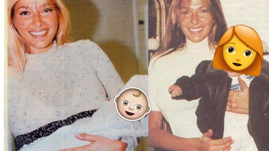 La tierna foto que compartió Catherine Fulop con Oriana recién nacida