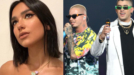 Dua Lipa presentó "One Day" junto a J Balvin y Bad Bunny