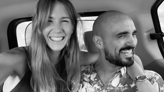 Abel Pintos le dedicó un tierno mensaje a su pareja