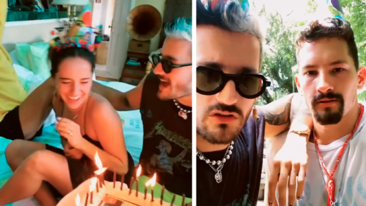 Mau y Ricky sorprendieron a Evaluna