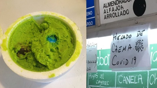 Insólito: una heladería de Buenos Aires ofrece CREMA COVID-19