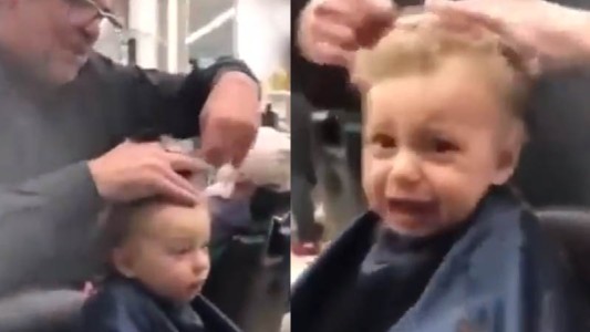 Un niño rompió en llanto en plena peluquería y lo que hicieron los peluqueros fue increíble