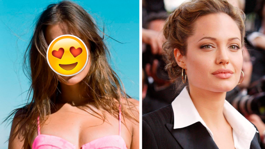 El impactante parecido que tiene la nueva novia de Brad Pitt con Angelina Jolie
