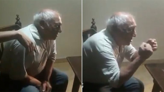El emotivo festejo de un abuelo al enterarse por Zoom que su nieto se recibió