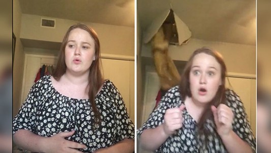 Grababa un TikTok pero algo insólito ocurrió