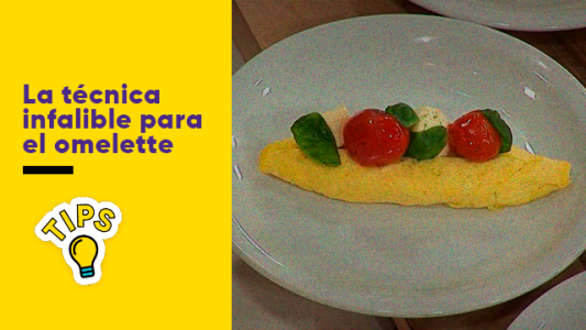 La técnica para que el omelette no falle