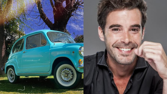 Nicolás Cabré se quedó varado y sin nafta con su Fiat 600