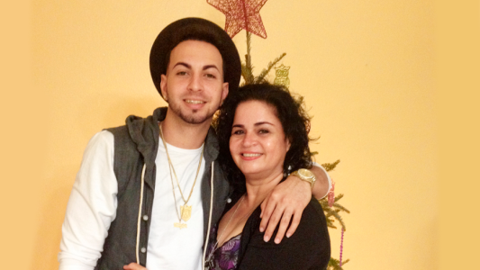 El principal apoyo en la carrera de Justin Quiles