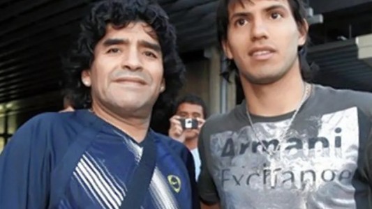 Del ex-yerno al suegro: la emotiva despedida del Kun Agüero a Maradona