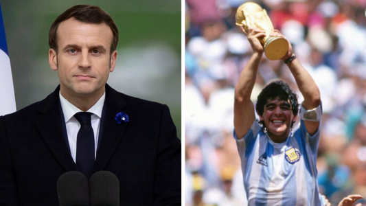 La sentida despedida de Macron a Maradona: “Diego se queda”