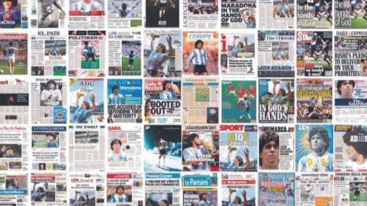 Las portadas de todos los diarios del mundo habla de Diego Maradona