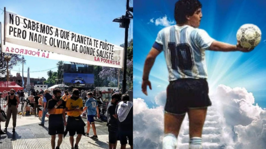 Las postales de la despedida del pueblo a Diego Armando Maradona