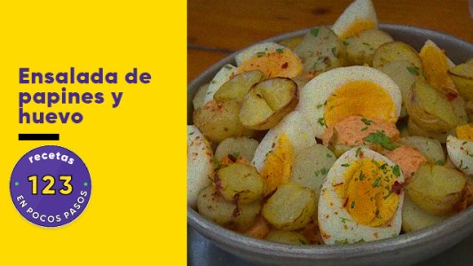 Ensalada de papines y huevo