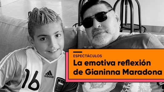 Gianinna Maradona le dedicó un emotivo mensaje a su padre y despidió al 2020