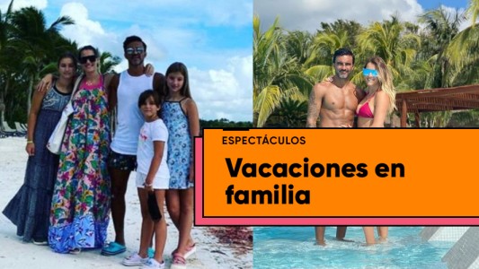 Las fotos de las vacaciones de Fabián Cubero con sus hijas y Mica Viciconte