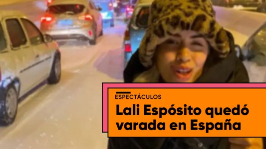 Las increíbles imágenes de Lali Espósito varada en Madrid