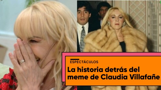 Claudia Villafañe explicó el origen de su divertido meme