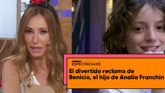 El divertido reclamo de Benicio, el hijo de Analía Franchín a Claudia Villafañe: "Ma, vos le podés..."