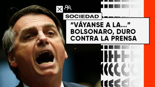 "Váyanse a la p...". El exabrupto de Bolsonaro contra la prensa brasileña