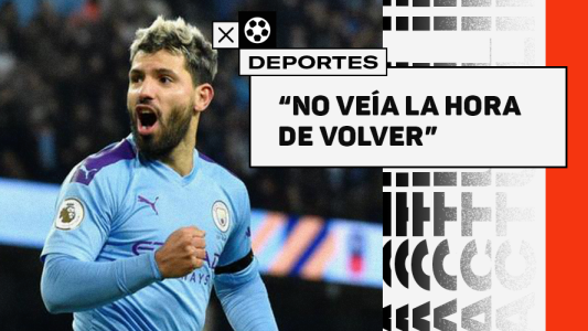 El festejo del Kun Agüero tras haberse recuperado del coronavirus