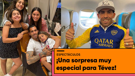 Carlos Tévez cumplió años y sus hijos lo sorprendieron con...