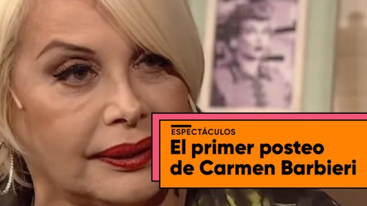 El primer posteo de Carmen Barbieri: "El mundo cambia con tu ejemplo"