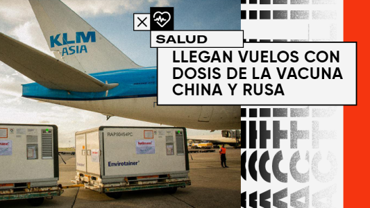 Llegan al país otras 96 mil dosis de la vacuna Sinopharm y 1,2 millones de Sputnik V