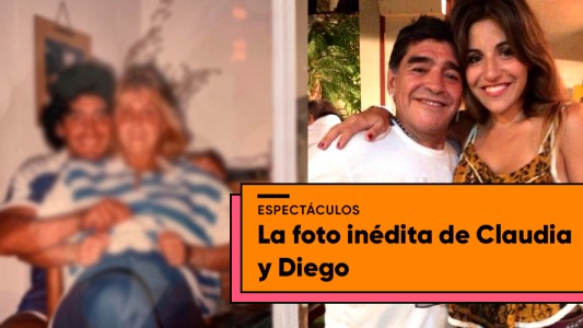 La inédita foto de Diego Maradona y Claudia que publicó Gianinna