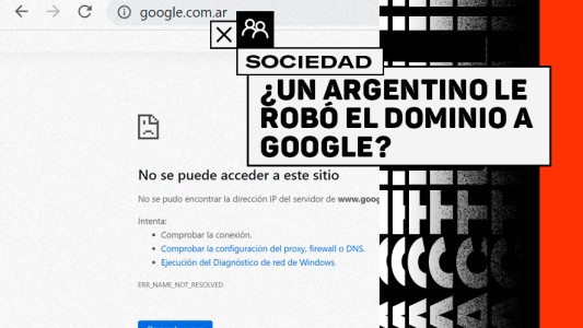 ¿Un joven argentino le robó el dominio a Google?