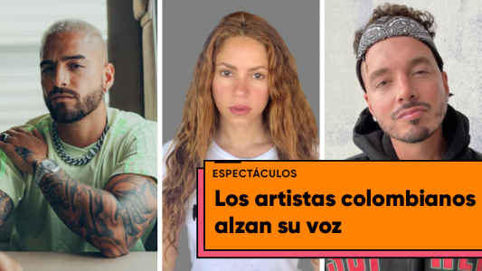 Los mensajes de Shakira, Maluma y J Balvin en contra de la violencia en Colombia