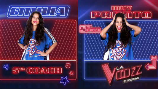 ¡Se confirmó! Emilia Mernes es la 5ta Coach del spin off: “El Regreso”