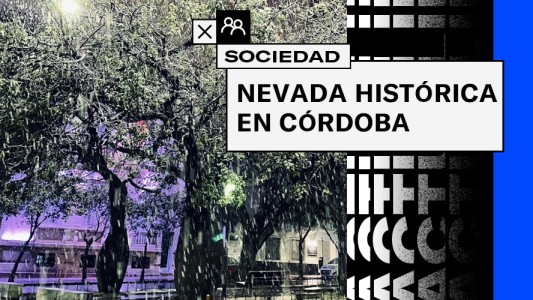 Fuerte nevada en Córdoba capital