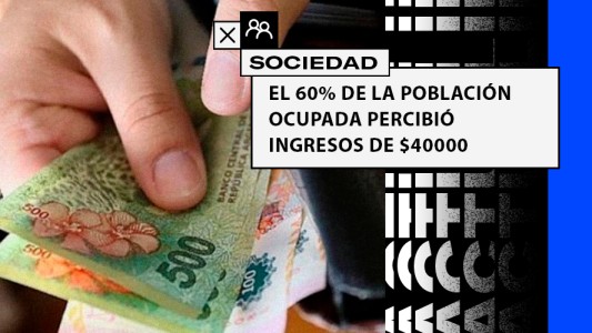 El 60% de la población ocupada percibió ingresos que promedian los $40.000