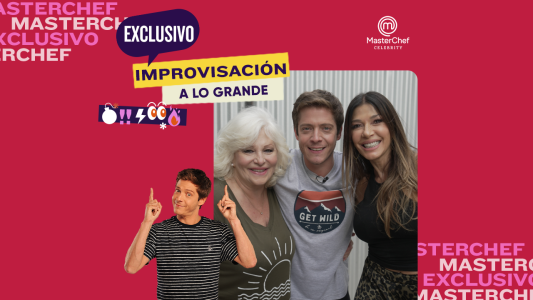 Luisa Albononi y Catherine Fulop improvisan situaciones chistosas