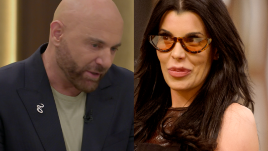 Escatológico comentario Germán Martitegui por plato Charlotte Caniggia