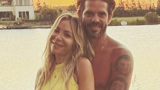 Romántico festejo Fernando Gago Verónica Laffitte