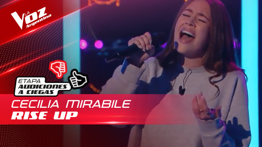 Cecilia Mirabile - "Rise Up" - Audiciones a Ciegas - La Voz Argentina 2022