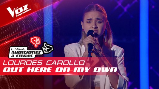 Lourdes Carollo - “Out Here On My Own”  - Audiciones a Ciegas - La Voz Argentina 2022