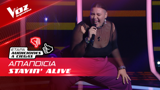 Amandicia - Stayin' Alive - Audiciones a Ciegas - La Voz Argentina 2022