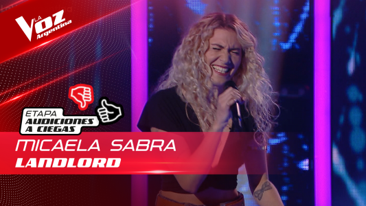 Micaela Sabra - “Landlord” - Audiciones a Ciegas - La Voz Argentina 2022