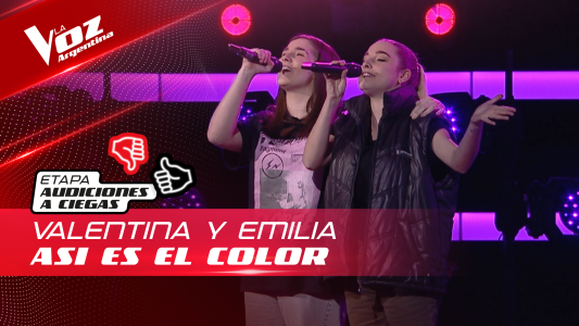 Valentina y Emilia Crocitta - "Así es el calor" - Audiciones a Ciegas - La Voz Argentina 2022