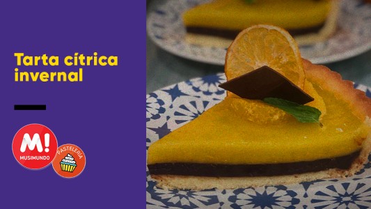 Tarta de chocolate y naranjas